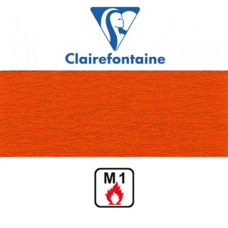 Clairefontaine Krepppapier 50 x 250 cm feuerfest 10er Pack, Orange