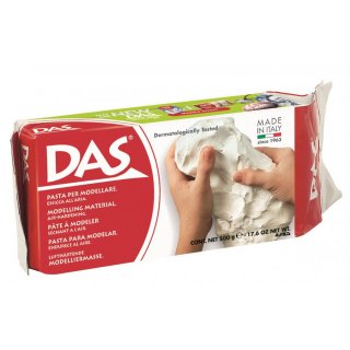 DAS lufthärtende Modelliermasse 500g, Weiß