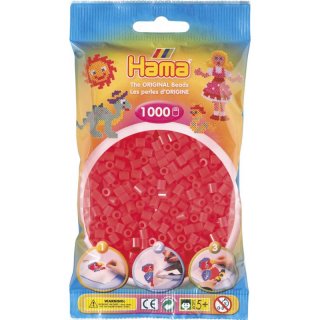 Hama 1000 Midi Bügelperlen - Neon-Rot
