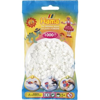 Hama 1000 Midi Bügelperlen - Weiß