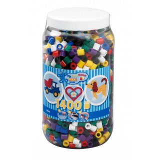Hama 1400 Maxi Bügelperlen Dose - Vollton Mischung