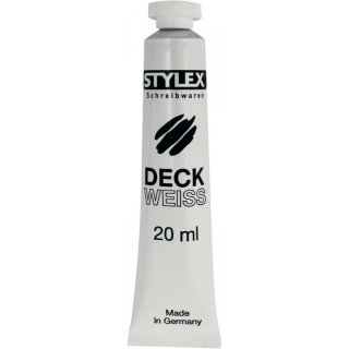 STYLEX Deckweiss 4x 20 ml Tube