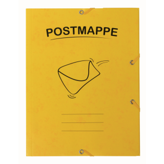 3x Stylex Postmappe DIN A4 gelb