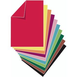 STYLEX Fotokarton-Block 22 x 33 cm 10 Farben