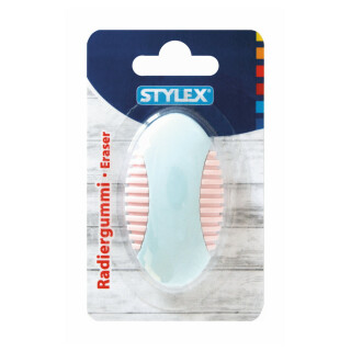 STYLEX Radiergummi oval 2-farbig