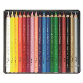 LYRA Farb-Riesen 18 Farbstifte lackiert Metalletui