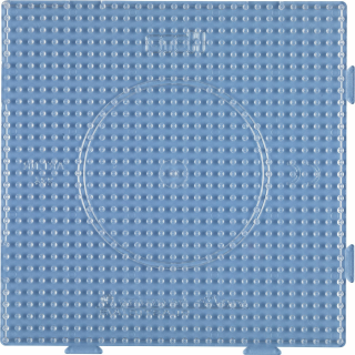 Hama Stiftplatte für Midi Bügelperlen, Quadrat groß (erweiterbar) transparent
