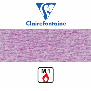 Clairefontaine Krepppapier 50 x 250 cm feuerfest 10er Pack, Violett