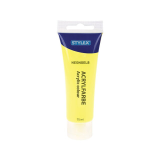 STYLEX Acrylfarbe 75 ml, Neongelb