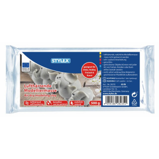 STYLEX Lufthärtende Modelliermasse 500g, natürlich/weiß
