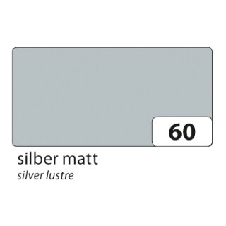 5x folia Fotokarton 50 x 70 cm 300 g/qm Silber matt