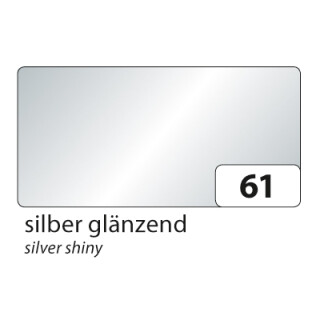 folia Fotokarton 50 x 70 cm 300 g/qm Silber glänzend