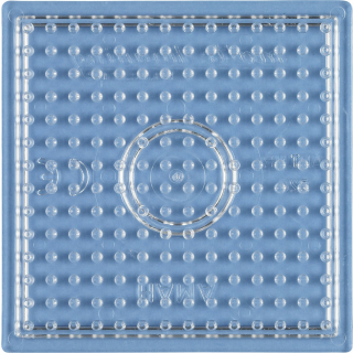 Hama Stiftplatte für Midi Bügelperlen, Quadrat klein transparent