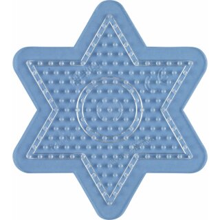 Hama Stiftplatte für Midi Bügelperlen, Stern klein transparent