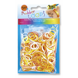 RubberLoops Gummibänder 500 Mix Gelb