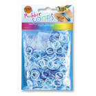 RubberLoops Gummibänder 500 Mix Blau