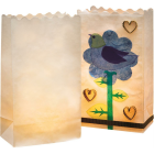 Folia Papier-Lichtertüten 5 Stk. Blanko 19 x 11,5 x 7 cm