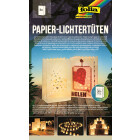 Folia Papier-Lichtertüten 5 Stk. Herzen 19 x 11,5 x 7 cm