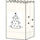 Folia Papier-Lichtertüten 5 Stk. Weihnachtsbaum 24,5 x 14 x 8,5 cm