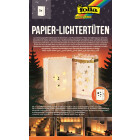 Folia Papier-Lichtertüten 5 Stk. Sterne 24,5 x 14 x 8,5 cm