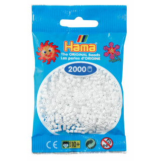 Hama 2000 Mini Bügelperlen - Weiß