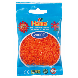Hama 2000 Mini Bügelperlen - Ø 2,5 mm (ab 10 Jahren)  - Orange