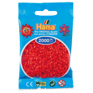 Hama 2000 Mini Bügelperlen - Rot