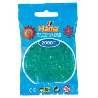 Hama 2000 Mini Bügelperlen - Transparent-Grün