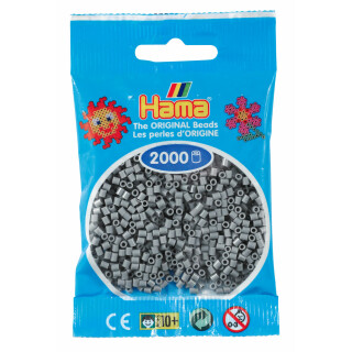 Hama 2000 Mini Bügelperlen - Grau