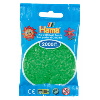 Hama 2000 Mini Bügelperlen - Fluor-Grün