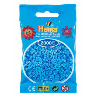 Hama 2000 Mini Bügelperlen - Pastell-Blau