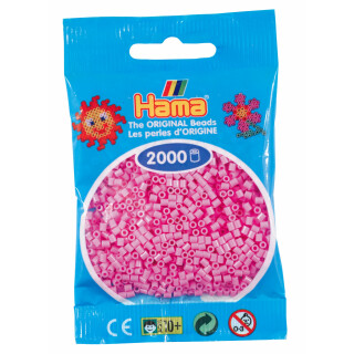 Hama 2000 Mini Bügelperlen - Pastell-Pink