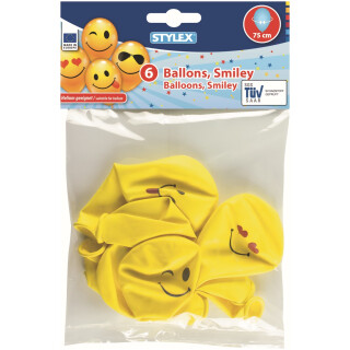 STYLEX 6 Luftballons Smiley