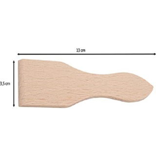 12x Hofmeister Raclette Schaber 13 cm aus Holz