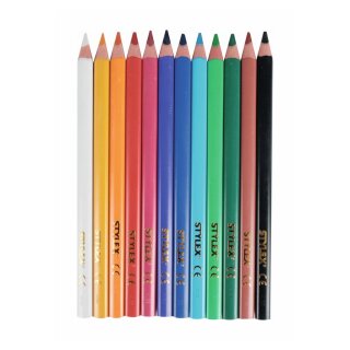 NICI Buntstifte mit Doppelspitze 8 Stifte 16 Farben  Maulwurf und Igel
