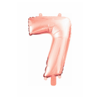 Stylex Folienballon Ziffer "7" roségold...