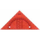 STYLEX Geometrie-Dreieck 16 cm biegsam und abheftbar, Rot
