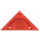 Stylex Geometrie-Dreieck 16 cm biegsam und abheftbar, Rot - Ausverkauf