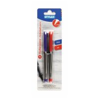 STYLEX Rollerpens 2er Pack, Blau/Rot