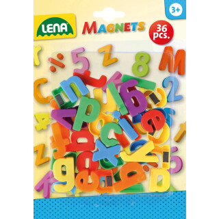 Lena 65746 Magnet Kleinbuchstaben, ca. 3 cm, 36 Stück