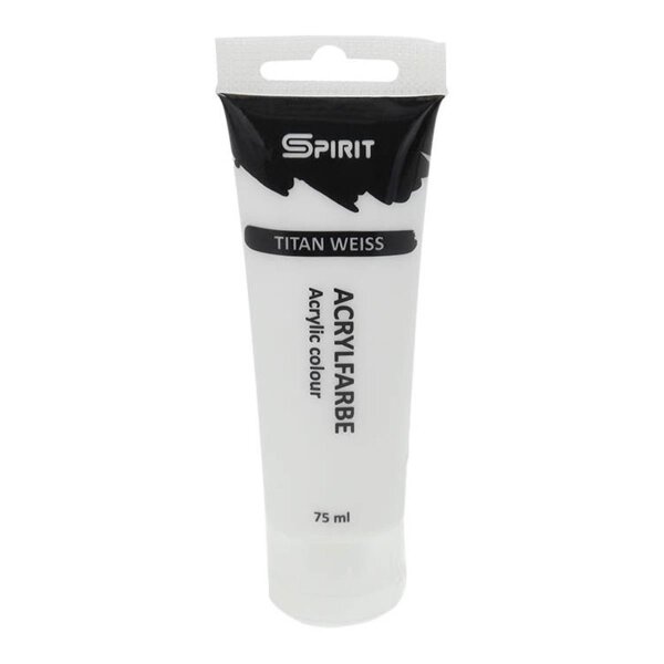 SPIRIT Acrylfarbe 75 ml, Titanweiß