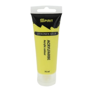 SPIRIT Acrylfarbe 75 ml, Zitronengelb
