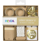 HEYDA Schöner Schenken-Set 15 x 15 x 2 cm goldfarben