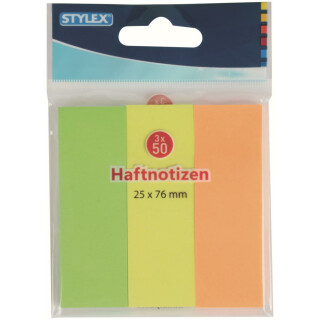 Stylex Haftnotizen in Neonfarben 150 Blatt