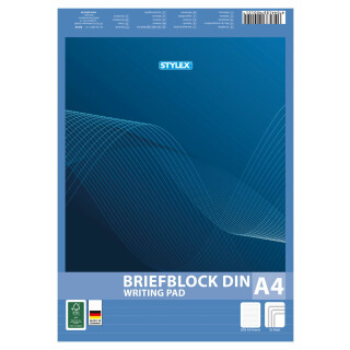 Stylex Briefblock A4 liniert 50 Blatt